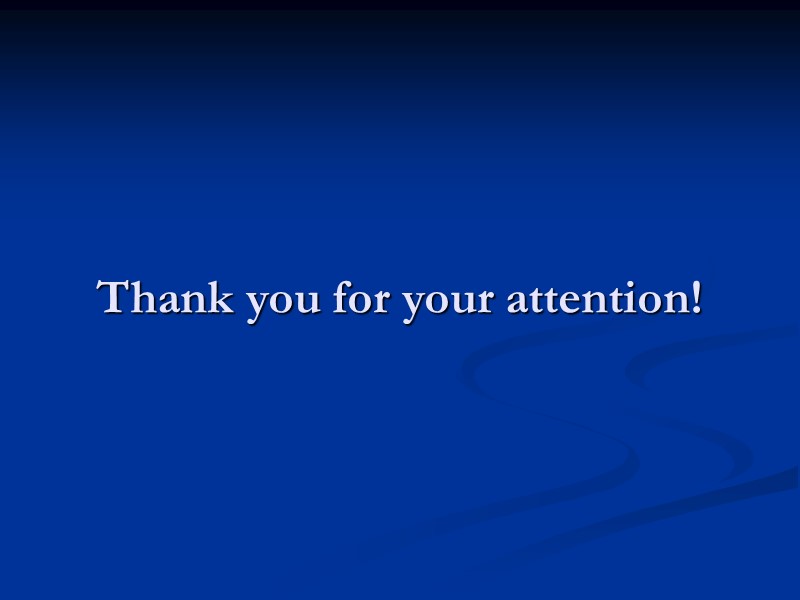 Thank you for your attention!